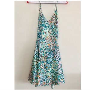 BCBG Colorful, Strappy, Flirty Mini Dress - Small